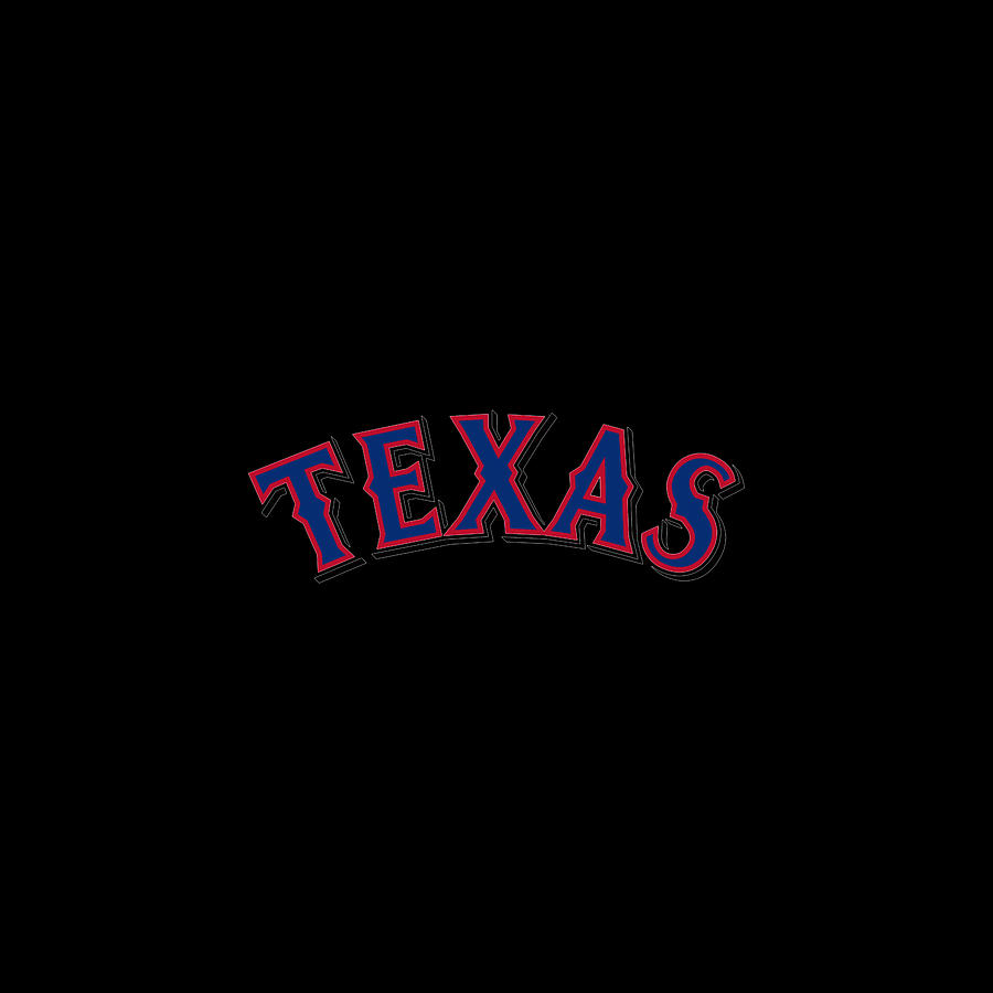 Texas Rangers Baseball Team Logo Youth T-Shirt by Jaron Kunze - Pixels