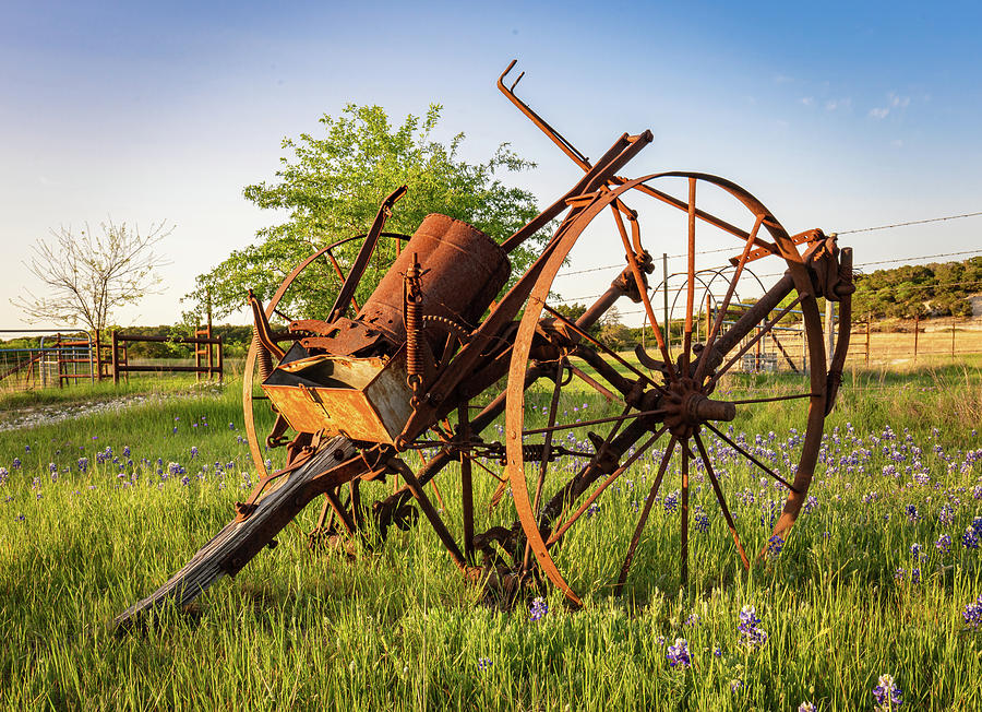 Texas Sunset Ranch Antiques 8 #1 Photograph by Ron Long Ltd Photography