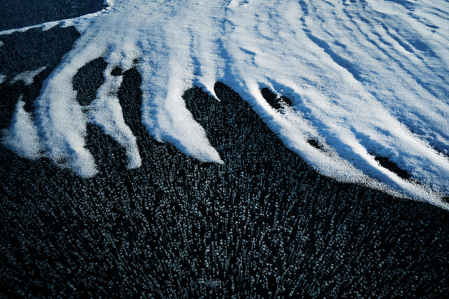 Texture Of Frozen Lake  #1 Photograph by Julieta Belmont