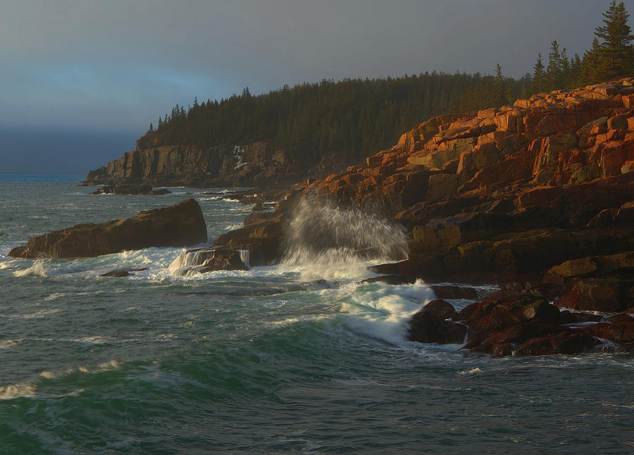 The Acadia Coastline at Sunrise #2 Photograph by Stephen Vecchiotti