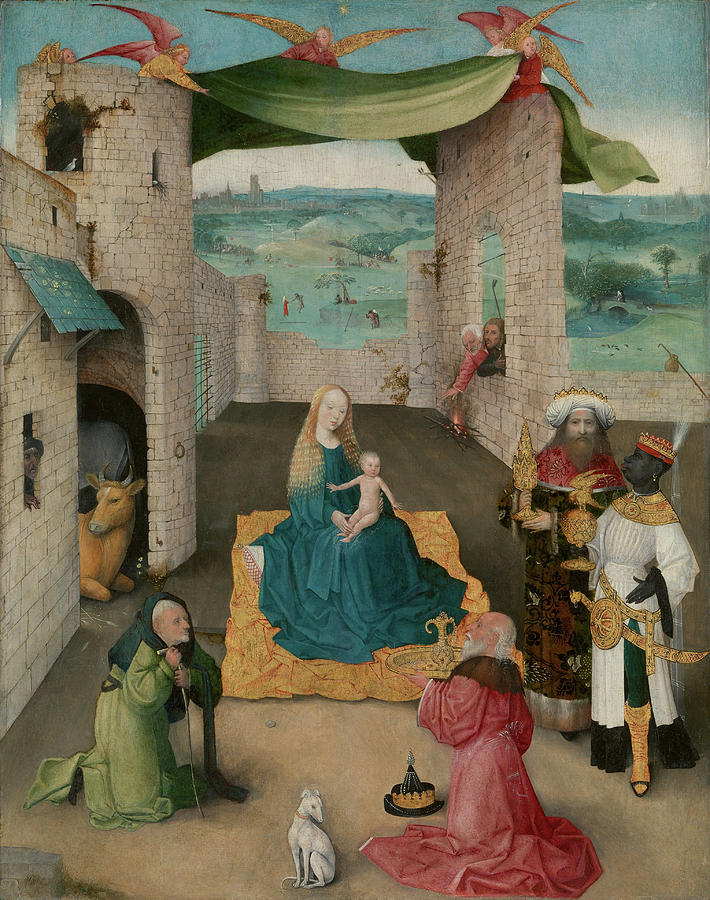 Hieronymus Bosch Painting - The Adoration of the Magi #1 by Hieronymus Bosch