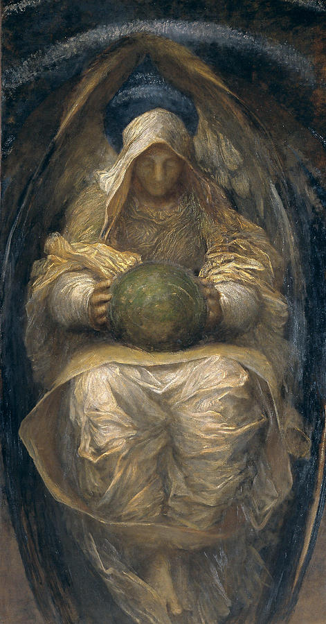 George Frederic Watts Painting - The All Pervading  #1 by George Frederic Watts