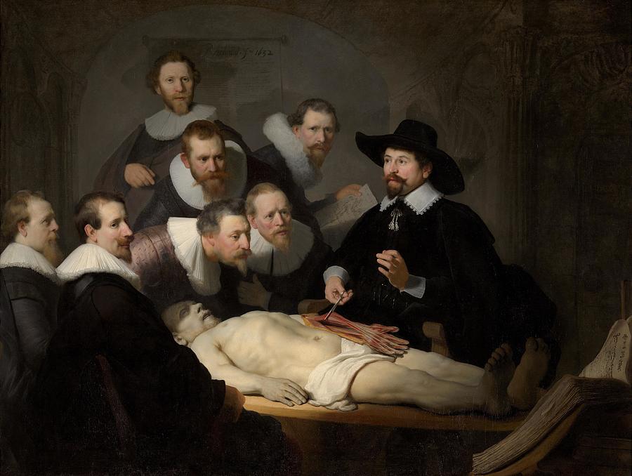Rembrandt Drawing - The Anatomy Lesson of Dr  Nicolaes Tulp #1 by Rembrandt