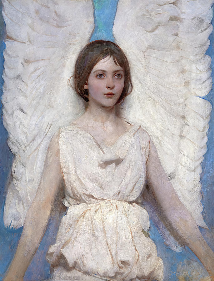 Abbott Handerson Thayer Painting - The Angel, 1887 by Abbott Handerson Thayer