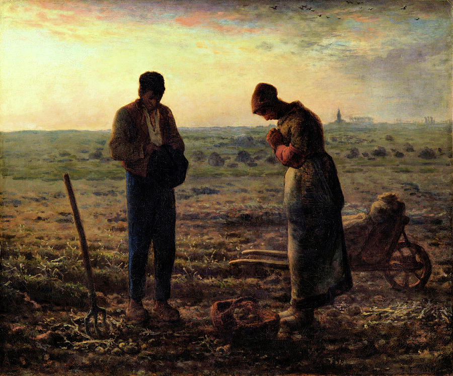 The Angelus #1 Painting by Jean Francois Millet