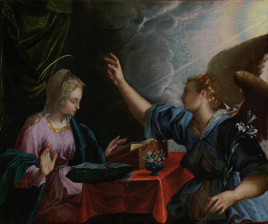 The Annunciation #2 Painting by Peter Candid