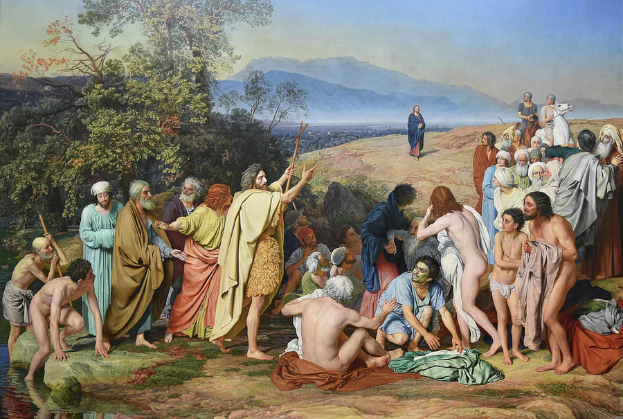 The Appearance of Christ Before the People Painting by Alexander Ivanov