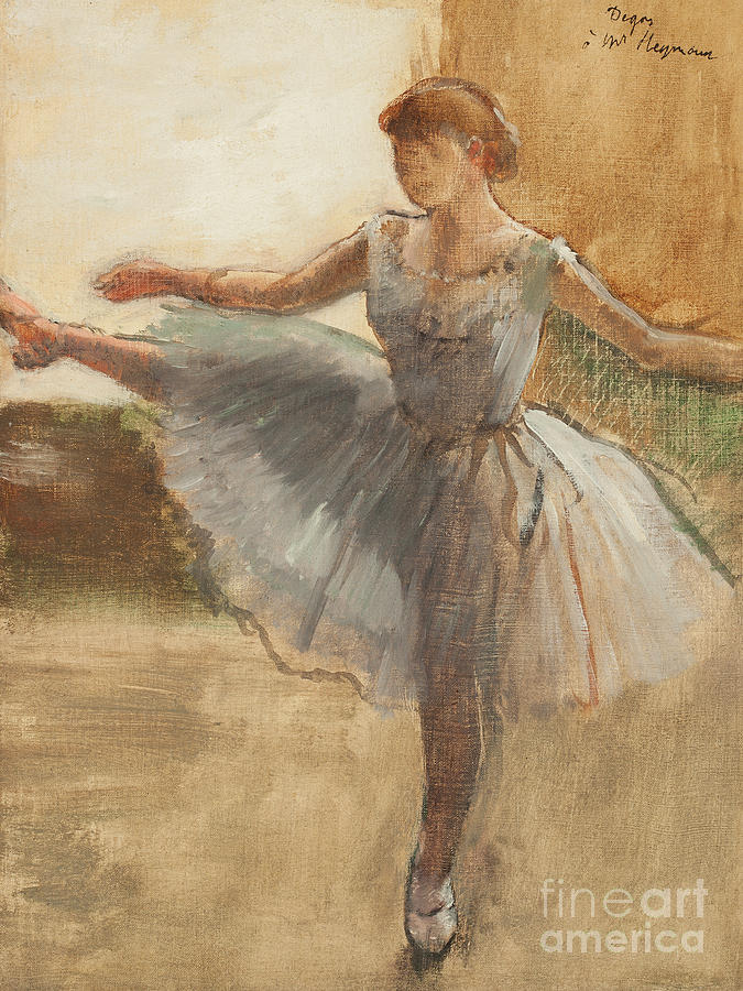 The Ballerina circa 1876 Painting by Edgar Degas
