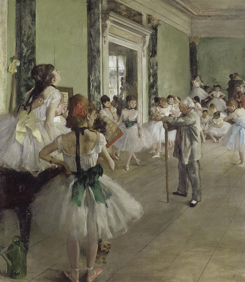The Ballet Class, from 1871-1874 Painting by Edgar Degas