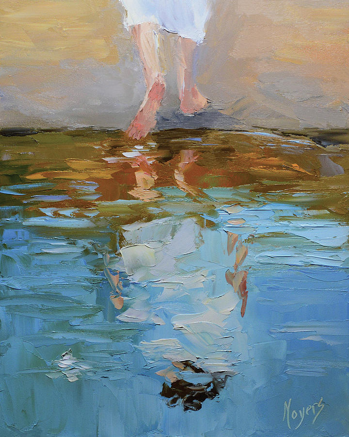 Impressionism Painting - The Baptism of Jesus by Mike Moyers