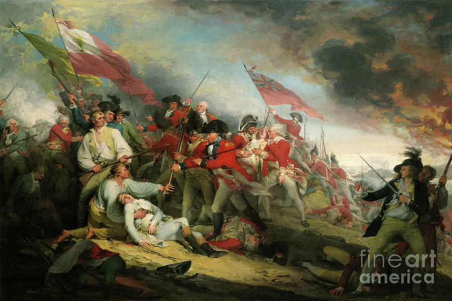 The Battle of Bunker's Hill, June 17, 1775 by John Trumbull