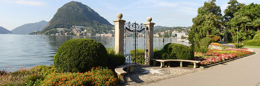 The bay of lake Lugano #1 Photograph by Fotoember