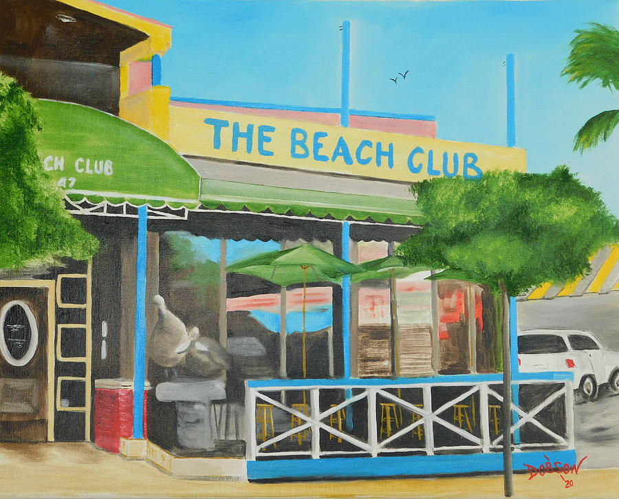 The Beach Club On Siesta key #2 Painting by Lloyd Dobson