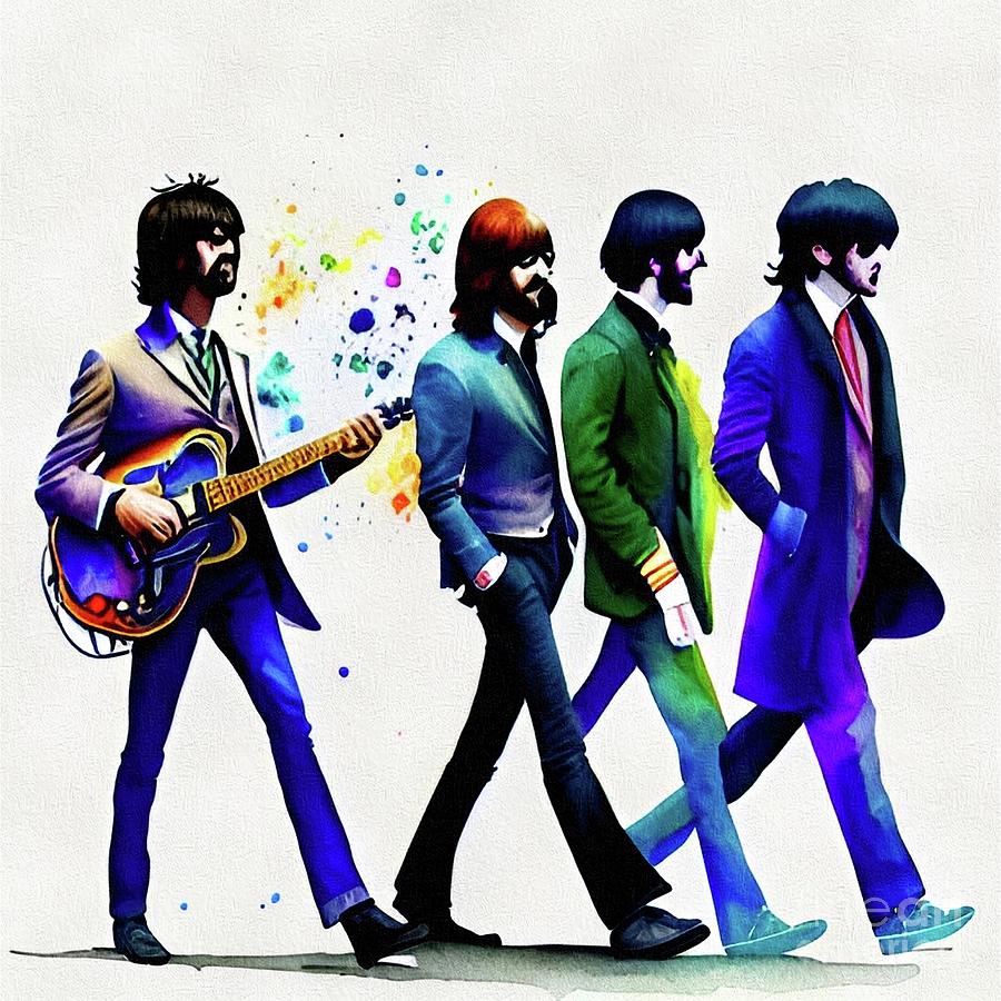 The Beatles #1 Painting by Esoterica Art Agency