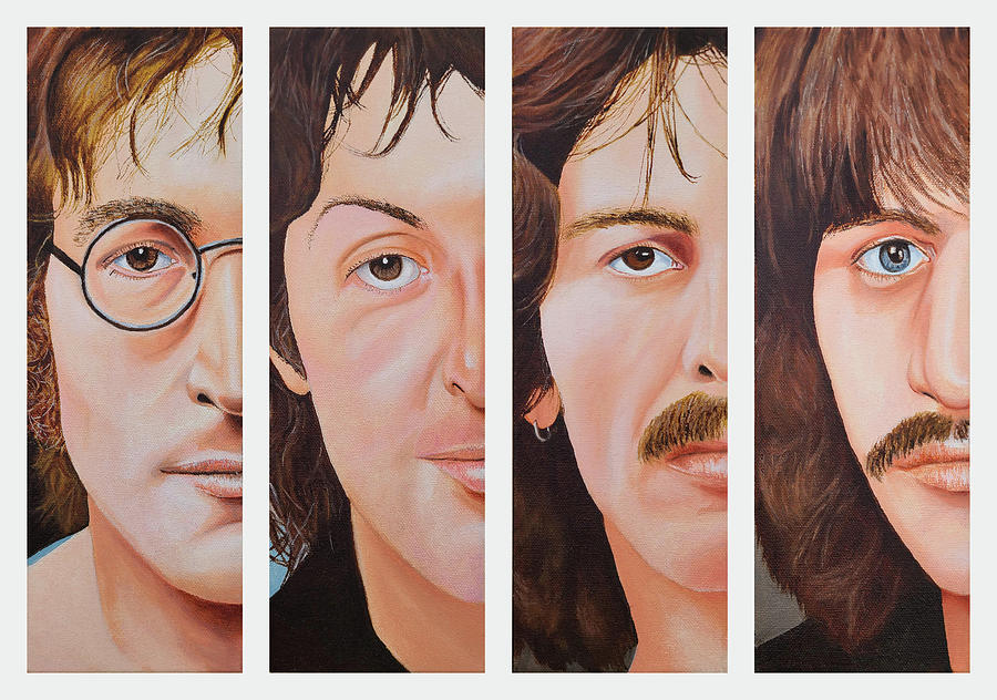 The Beatles #1 Painting by Vic Ritchey