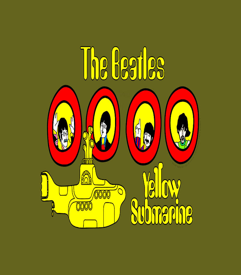 The Beatles Yellow Submarine Cartoon Digital Art by Dillan Arly - Fine ...