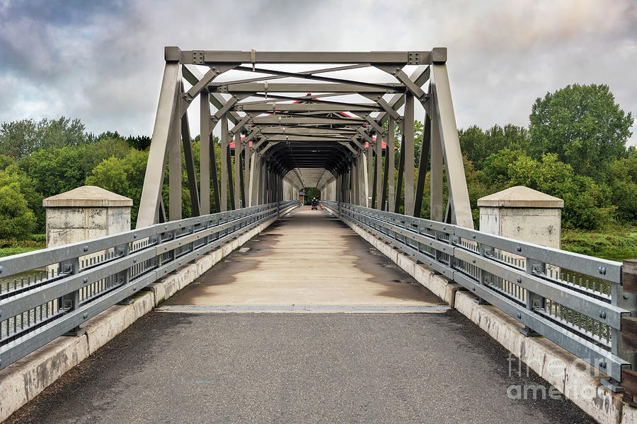 The Beaudet Reservoir Footbridge in Victoriaville, Quebec, Canad #1 Photograph by Marek Poplawski