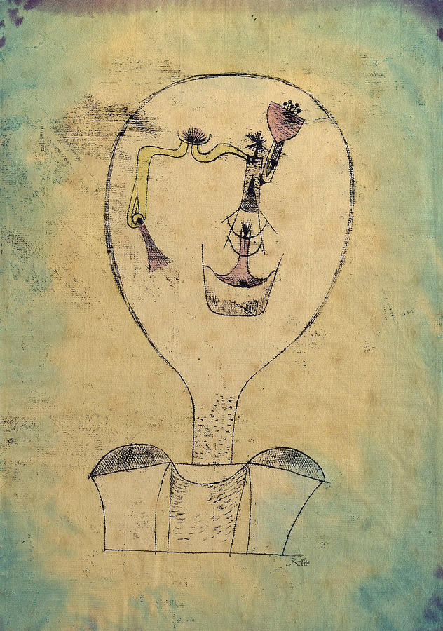 Paul Klee Painting - The Beginnings of a Smile  #1 by Paul Klee
