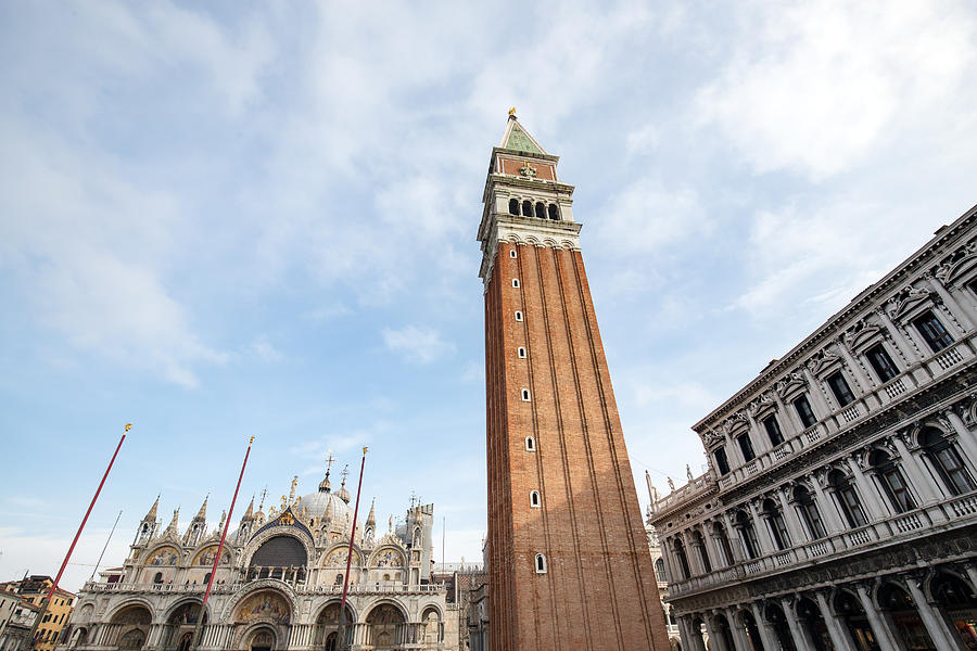 The Bell Tower of St Marks Basilica in Venice, Italy #1 Photograph by Daisuke Kishi