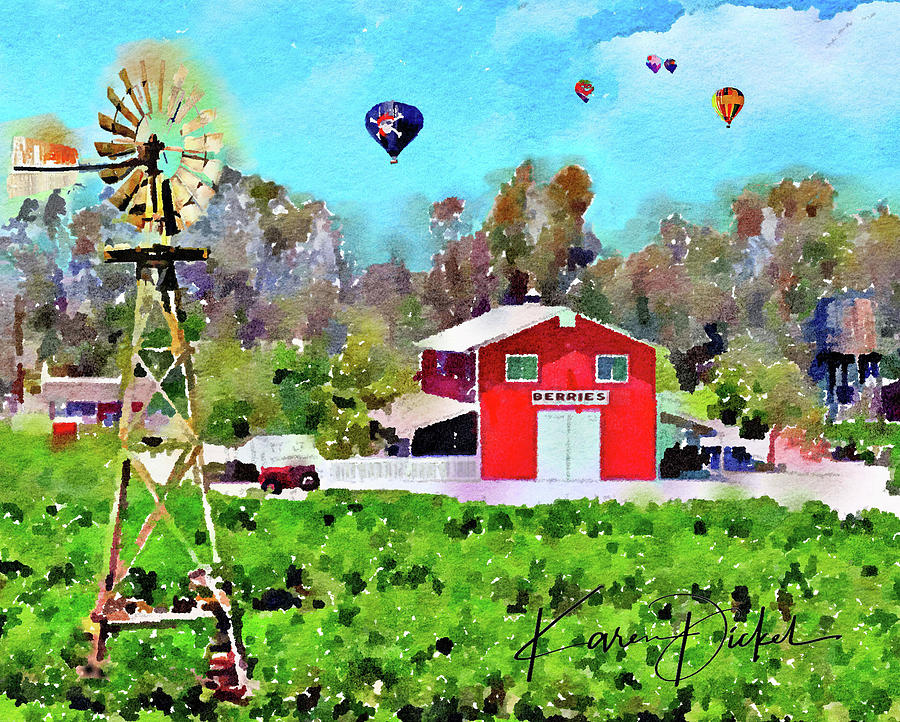 The Berry Farm Digital Art by Karen Dickel - Fine Art America