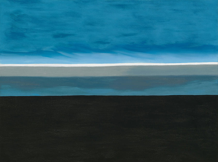 The Beyond - Minimalist landscape Painting by Georgia OKeeffe