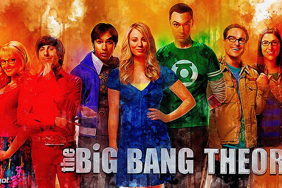 The Big Bang Theory Mixed Media by Minnie Hudson