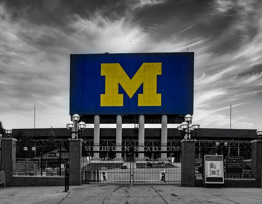 University Of Michigan Photograph - The Big House - Home of the Michigan Wolverines #1 by Mountain Dreams