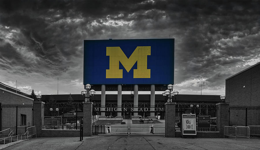 University Of Michigan Photograph - The Big House #1 by Mountain Dreams