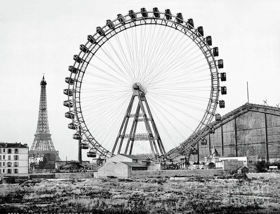 Eiffel Tower Photograph - The Big Wheel #1 by Photo-Fox