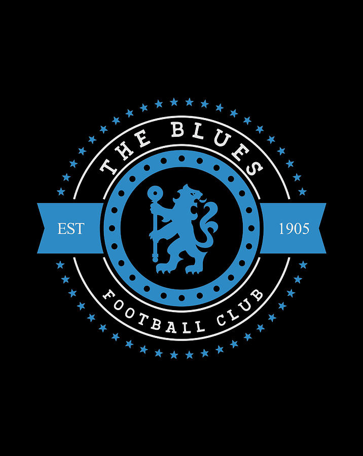 The Blues Football Club Stars Gear Digital Art by Nguyen Hung