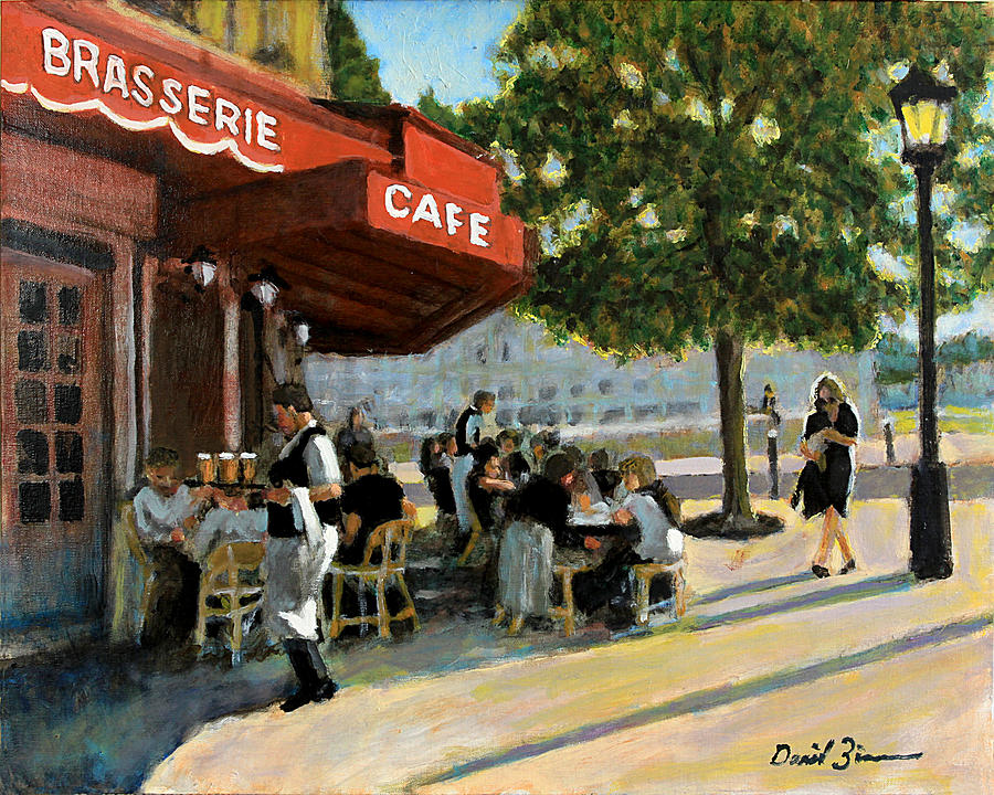 The Brasserie #1 Painting by David Zimmerman
