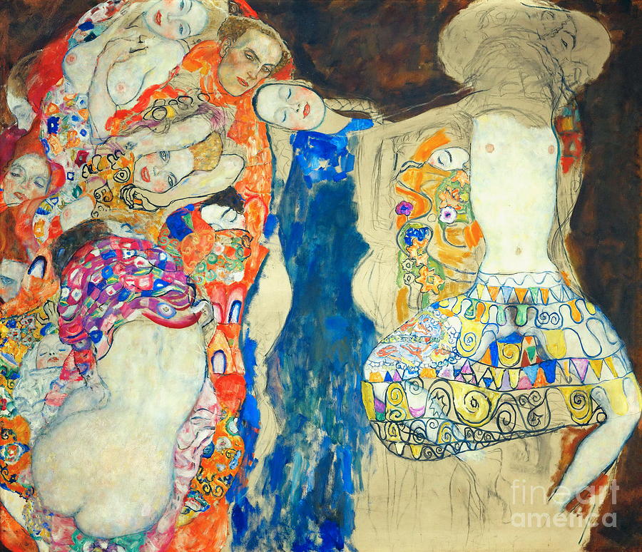 The Bride #1 Painting by Gustav Klimt