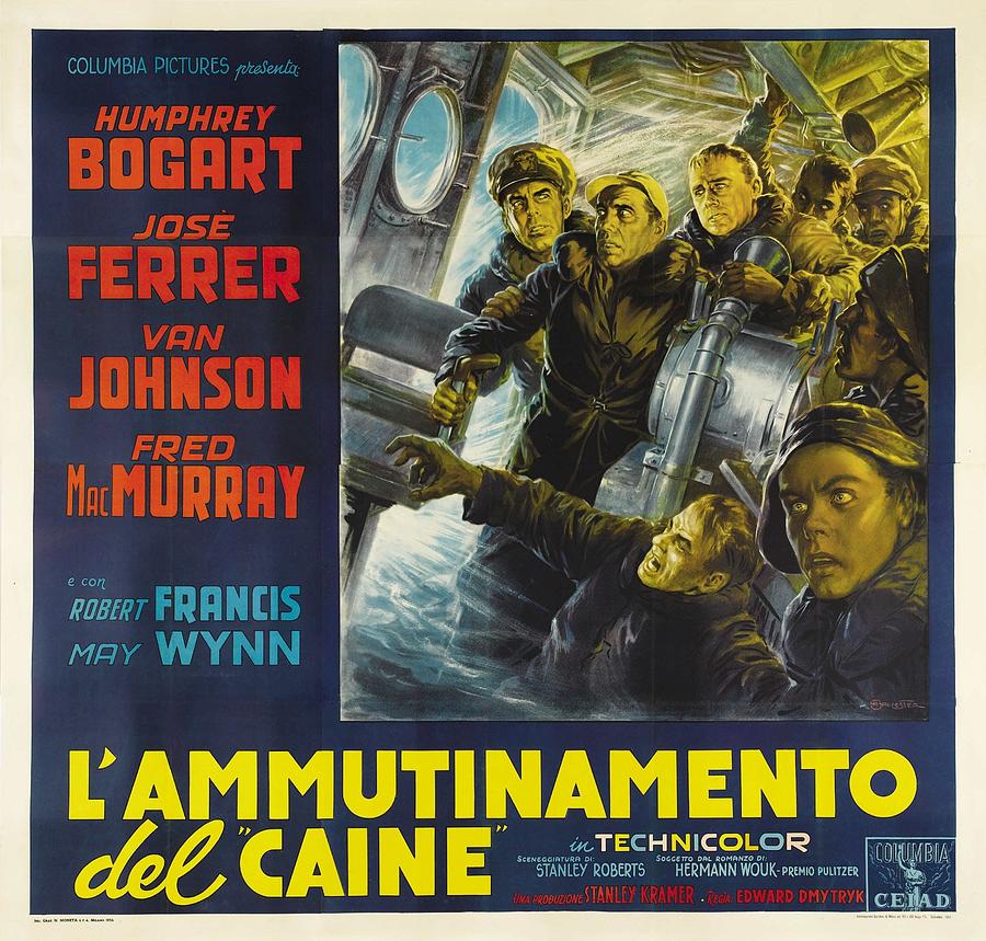 The Caine Mutiny, 1954 - art by Anselmo Ballester Mixed Media by Movie World Posters