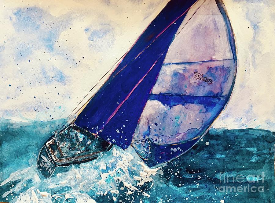 The Calm Before The Storm #1 Painting by Sherry Harradence