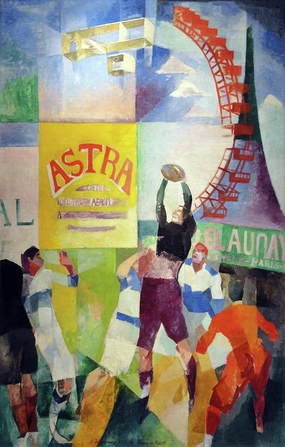The Cardiff Team 1913 Painting by Robert Delaunay