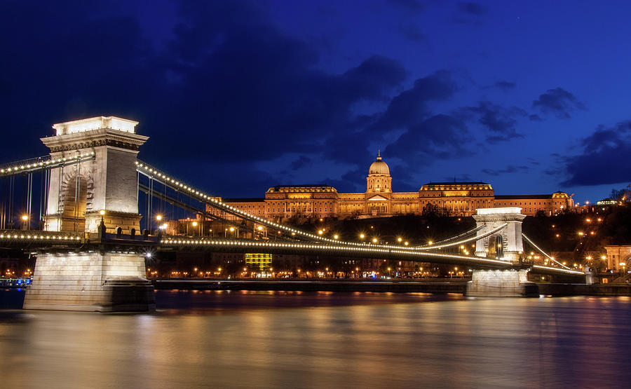 The Chain Bridge And The Royal Palace, Budapest Hungary    #2 Photograph by Michalakis Ppalis