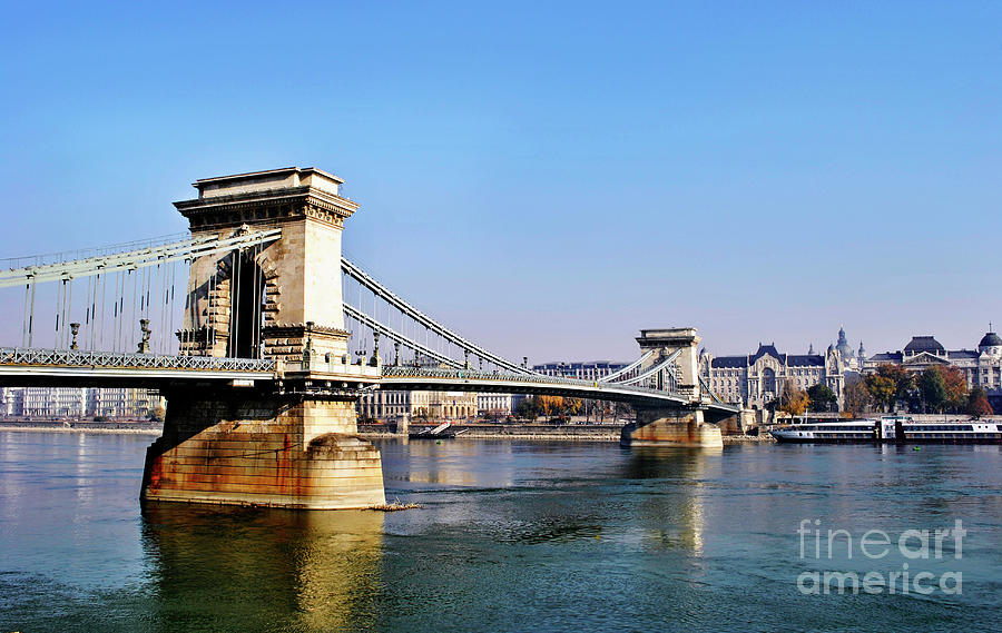 The Chain Bridge in Budapest #1 Photograph by Jelena Jovanovic
