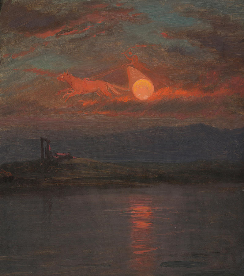 The Chariot of the Sun Fantasy, between 1868-1869 Painting by Frederic Edwin Church
