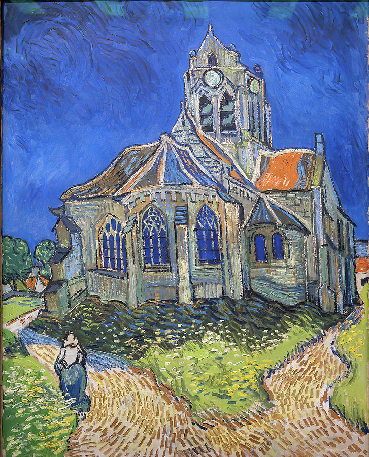Vincent Van Gogh Painting - The Church at Auvers #1 by Vincent van Gogh