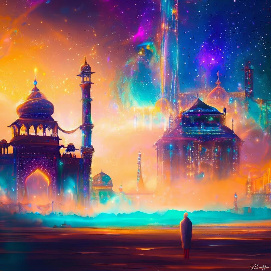 The City in the Stars #1 Digital Art by Colin Hardman The City in the Stars #1 Digital Art by Colin Hardman