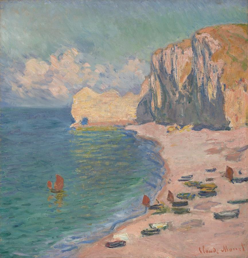 The Cliffs at Etretat Painting by Claude Monet - Fine Art America