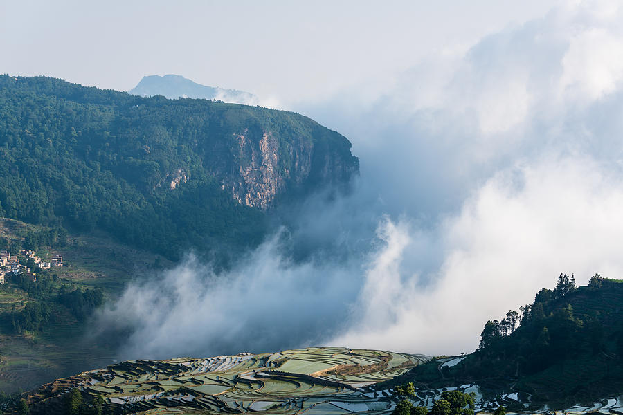 The cloud sea and the terraced fields #1 Photograph by Zhouyousifang