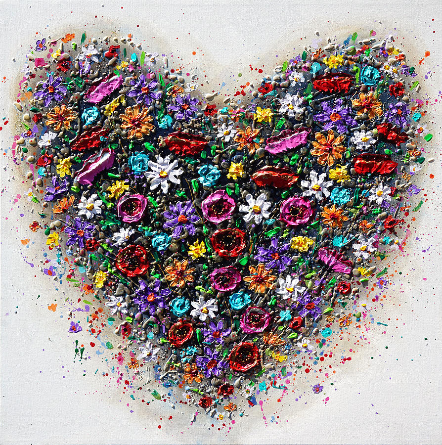  The colours of Love #1 Painting by Amanda Dagg