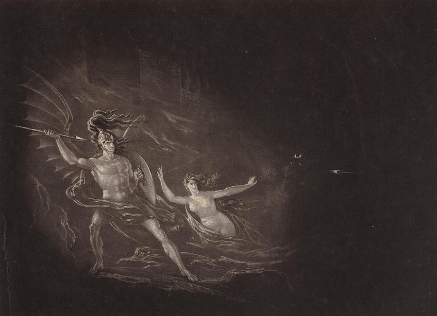 The Conflict between Satan and Death Painting by John Martin