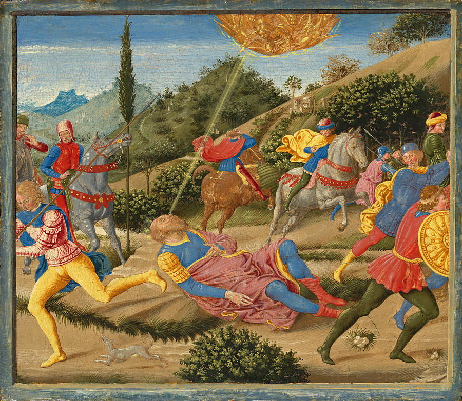 The Conversion of Saint Paul #2 Painting by Benozzo Gozzoli