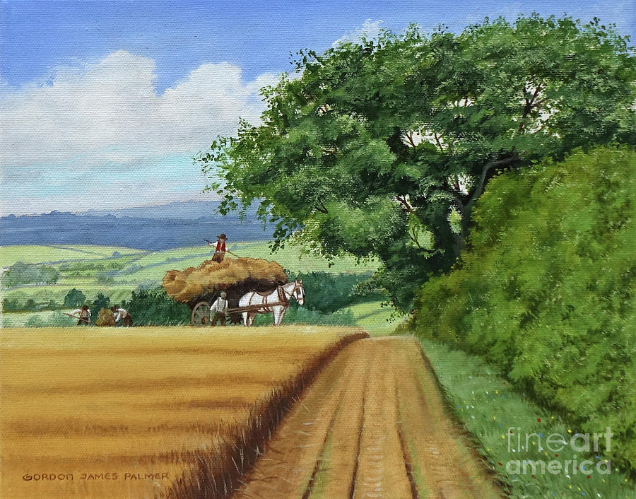 The White Horse Painting by Gordon Palmer