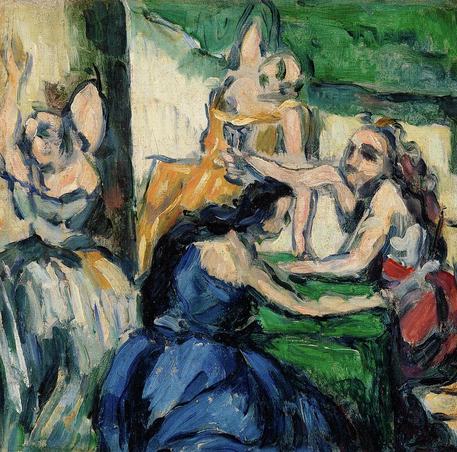 The Courtesans #2 Painting by Paul Cezanne