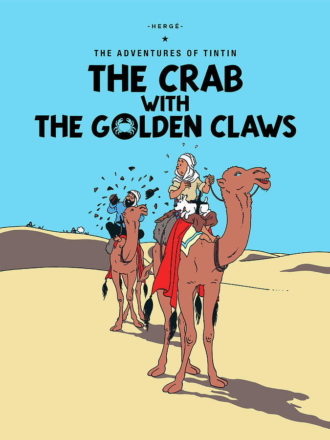 Home Decor No Frame TinTin Poster Print The Crab with the Golden Claws 