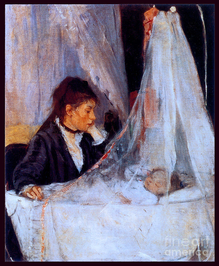 The Cradle 1872  #1 Painting by Berthe Morisot