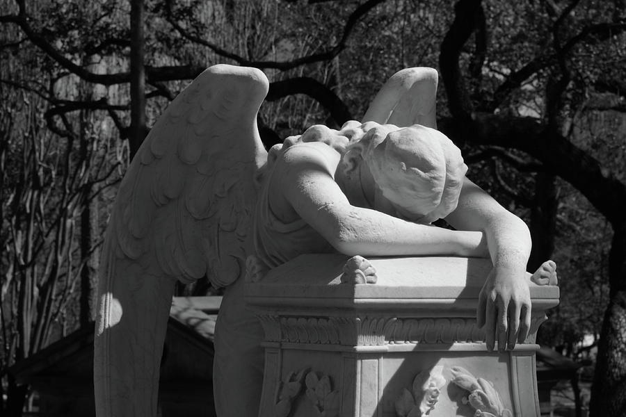 The Crying Angel #1 Photograph by Linda Unger